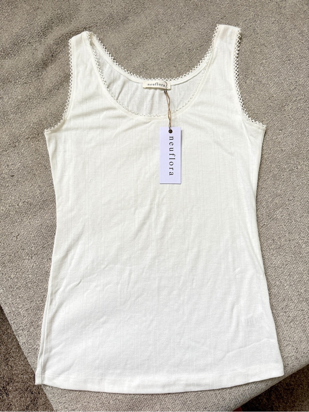 Neuflora Pointelle Tank Top